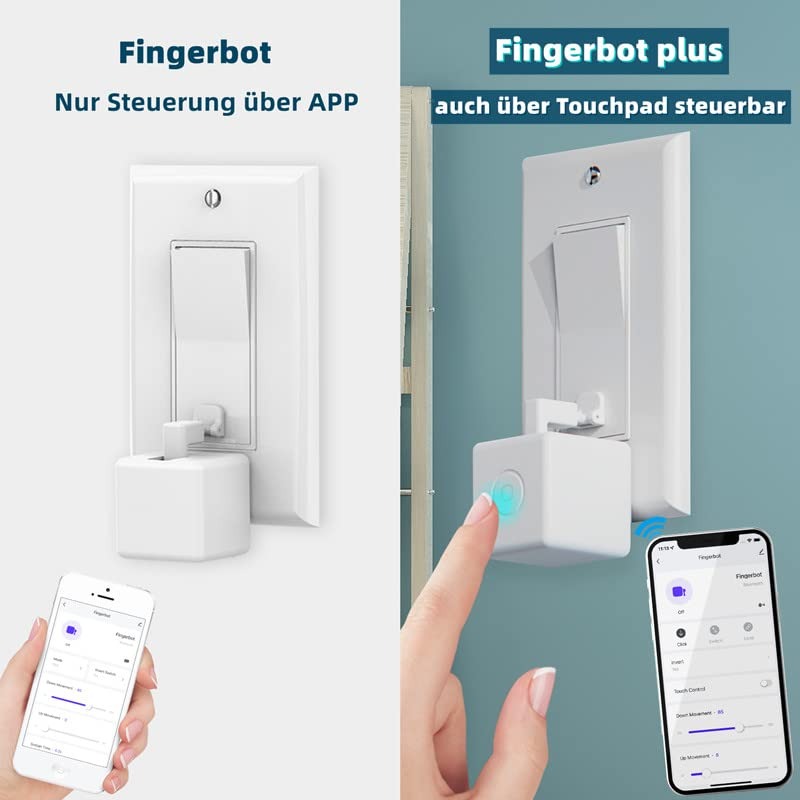 Smart Switch Toggle - Make Switch Intelligent, App and Timer Control, Add Hub Mini to Make It Compatible with Alexa, Google Home and IFTTT (White)