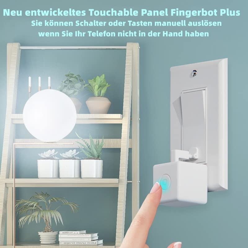 Smart Switch Toggle - Make Switch Intelligent, App and Timer Control, Add Hub Mini to Make It Compatible with Alexa, Google Home and IFTTT (White)