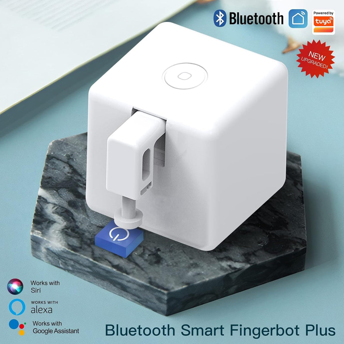 Smart Switch Toggle - Make Switch Intelligent, App and Timer Control, Add Hub Mini to Make It Compatible with Alexa, Google Home and IFTTT (White)
