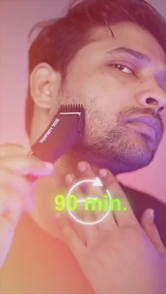 Trimmer for Men- Safest Body & Private Part Trimmer - Pubic Hair Groomer, Underarm - Waterproof, Ceramic Blades, Rechargeable with Wireless Fast Charging,Black